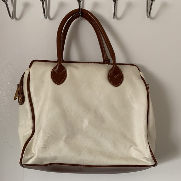 🌿 Brown Cream Italian Purse - Picture 2 of 3